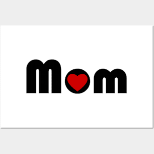 Mom Heart Logo Posters and Art